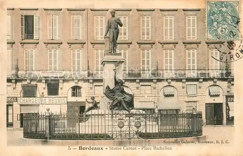 Bordeaux Statue Carnot Place Richelieu Bordeaux