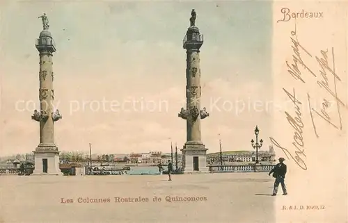 Bordeaux Les Colonnes Rostrales de Quinconces Bordeaux