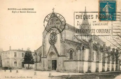 Bourg_sur_Gironde Eglise Sainte Geronce Bourg_sur_Gironde