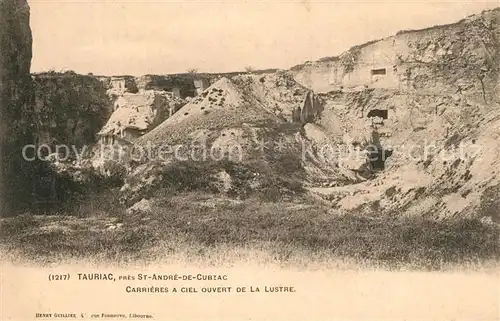 Tauriac_Gironde Carrieres a ciel ouvert de La Lustre Tauriac Gironde