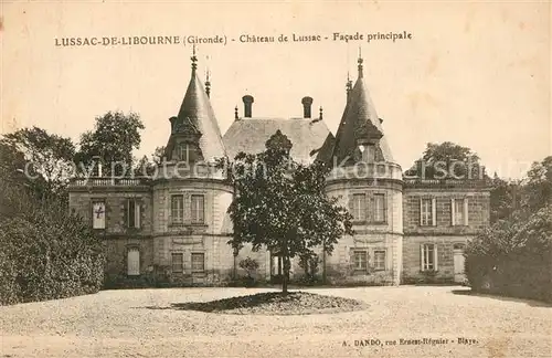 Lussac_Gironde Chateau de Lussac Facade principale Lussac Gironde