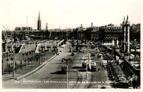 Bordeaux Les Quais Louis XVIII de la Bourse de la Douane et Richelieu Bordeaux