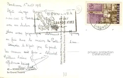 Bordeaux Le Grand Theatre Bordeaux