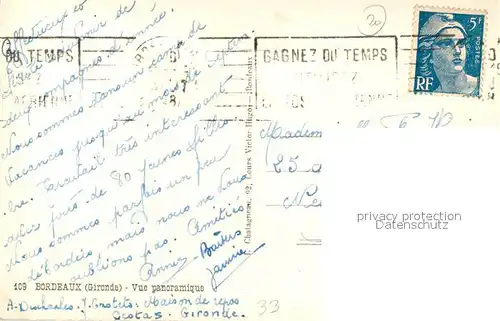 Bordeaux Vue panoramique Bordeaux