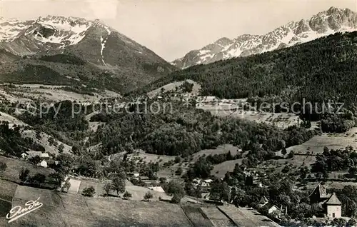 Laval_Isere Brigmond Fliegeraufnahme Col de la Coche Laval Isere