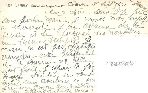 Laffrey Statue de Napoleon Laffrey