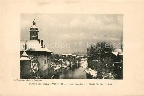Pont de Beauvoisin_Le Les bords du Guiers en hiver Pont de Beauvoisin_Le