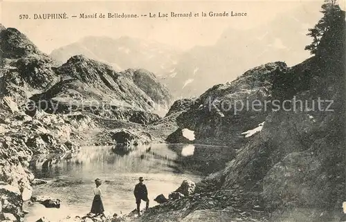 Dauphine Massif de Belledonne Lac Bernard et Grande Lance Dauphine