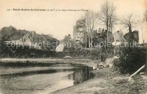 Saint Aubin du Cormier Chateau et Etang Saint Aubin du Cormier