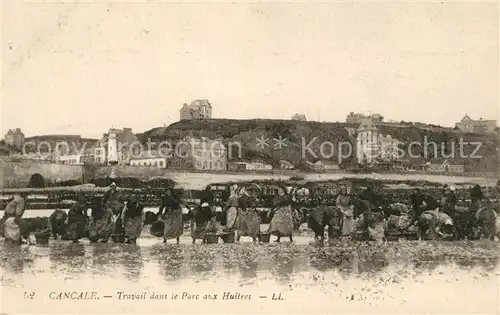 Cancale Travail dan le Parc aux Huitres Cancale
