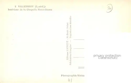 Villethiou Interieur de la Chapelle Notre Dame 