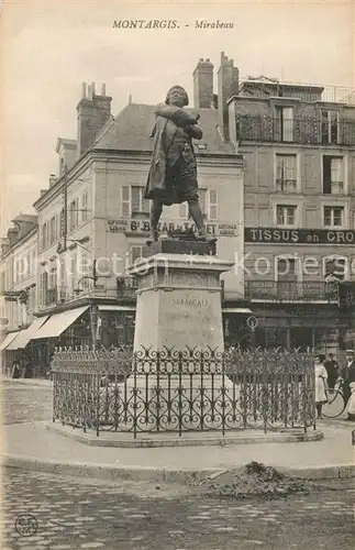 Montargis_Loiret Statue de Mirabeau Monument Montargis Loiret