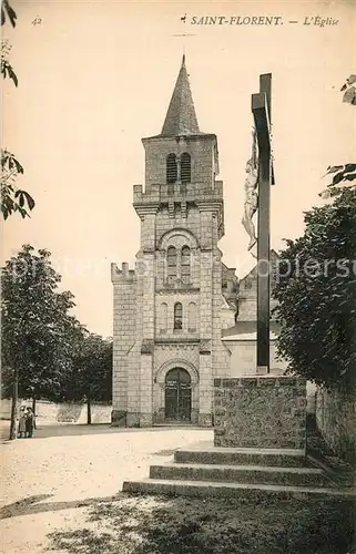 AK / Ansichtskarte Saint Florent_Loiret Eglise Croix Saint Florent Loiret