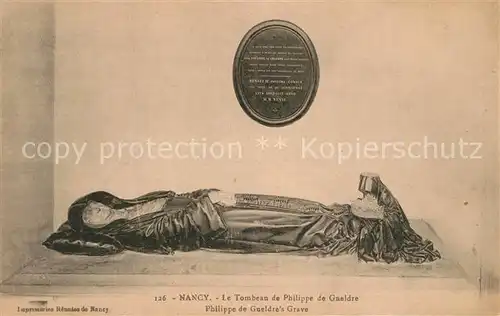 AK / Ansichtskarte Nancy_Lothringen Le Tombeau de Philippe de Gaeldre  Nancy Lothringen