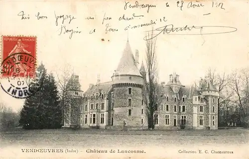 AK / Ansichtskarte Vendoeuvres Chateau de Lancosme Vendoeuvres