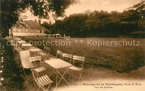 AK / Ansichtskarte Orleans_Loiret Auberge de la Montespan Vue des Jardins Orleans_Loiret