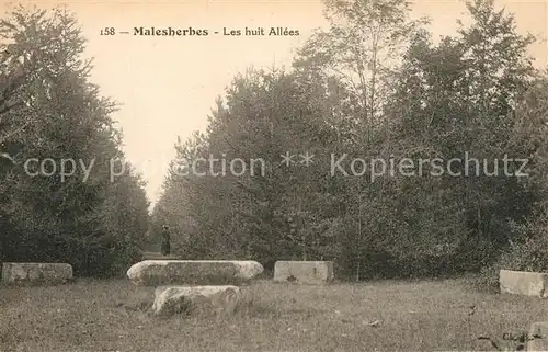 AK / Ansichtskarte Malesherbes Les huit Allees Malesherbes