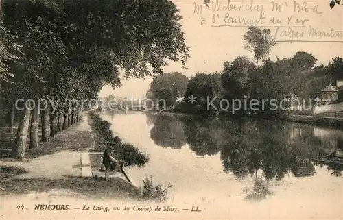 AK / Ansichtskarte Nemours_Seine et Marne Le Loing vu du Champ de Mars Nemours Seine et Marne