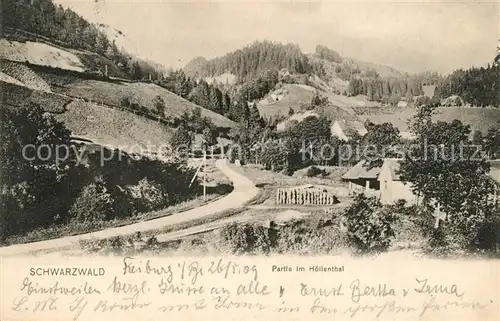 AK / Ansichtskarte Hoellental_Schwarzwald Panorama Hoellental_Schwarzwald