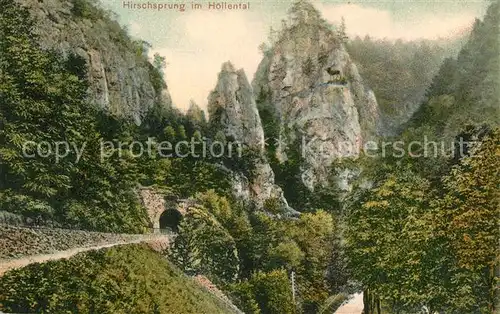 AK / Ansichtskarte Hirschsprung_Schwarzwald Hoellental 