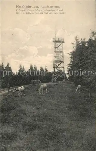 AK / Ansichtskarte Hochblauen Aussichtsturm Hochblauen