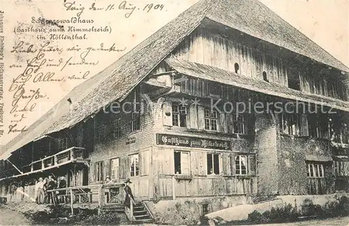 AK / Ansichtskarte Hoellental_Schwarzwald Schwarzwaldhaus Gasthaus zum Himmelreich Hoellental_Schwarzwald