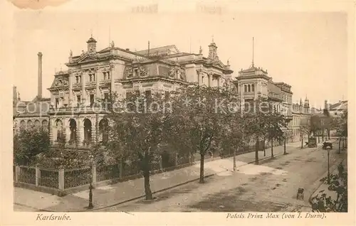 AK / Ansichtskarte Karlsruhe_Baden Palais Prinz Max Karlsruhe_Baden