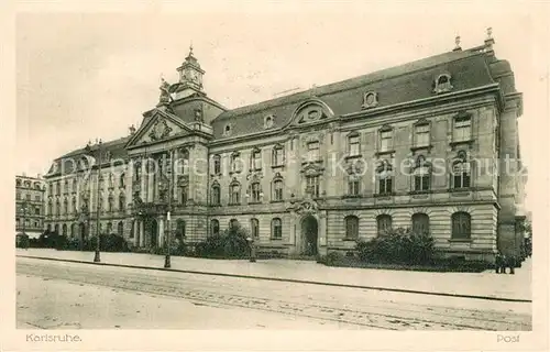 AK / Ansichtskarte Karlsruhe_Baden Post Karlsruhe_Baden