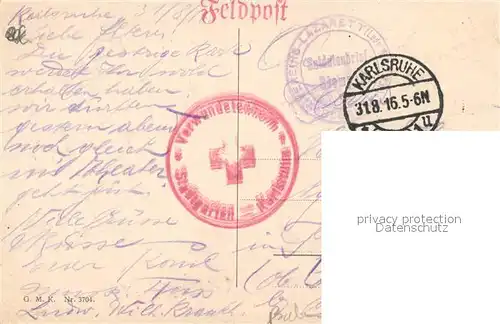 AK / Ansichtskarte Karlsruhe_Baden Stadtgarten Seeblick Karlsruhe_Baden