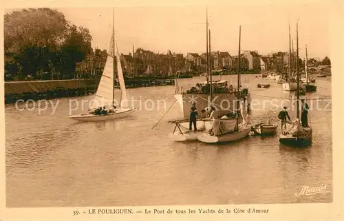 AK / Ansichtskarte Le_Pouliguen Le Port de tous les yachts de la Cote d Amour Le_Pouliguen