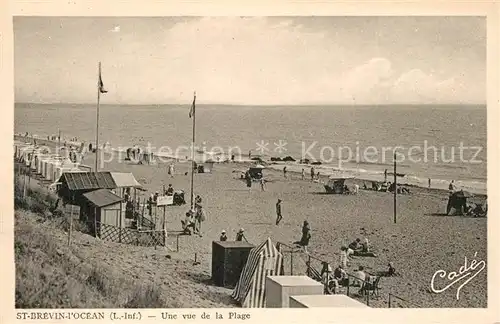 AK / Ansichtskarte Saint Brevin l_Ocean_Loire_Atlantique Vue de la plage Saint Brevin l_Ocean