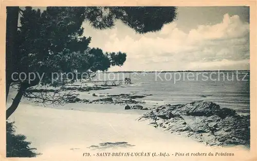 AK / Ansichtskarte Saint Brevin l_Ocean_Loire_Atlantique Pins et rochers du Pointeau plage Saint Brevin l_Ocean