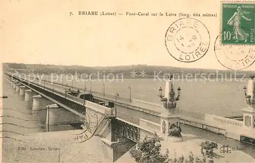AK / Ansichtskarte Briare Pont Canal sur la Loire Briare