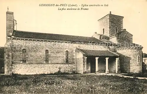 AK / Ansichtskarte Germigny des Pres Eglise la plus ancienne de France Germigny des Pres
