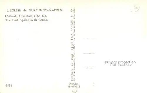 AK / Ansichtskarte Germigny des Pres Eglise Abside Orientale IXe siecle Germigny des Pres