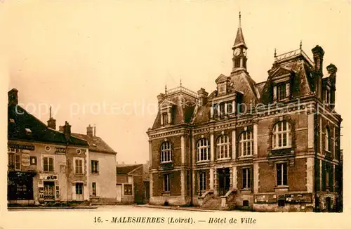 AK / Ansichtskarte Malesherbes Hotel de Ville Malesherbes