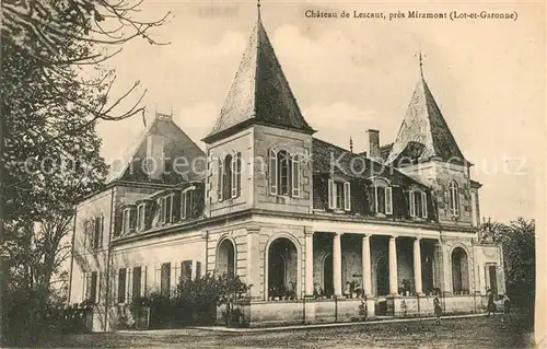 AK / Ansichtskarte Miramont de Guyenne Chateau de Lescaut Miramont de Guyenne