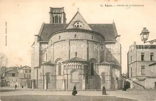 AK / Ansichtskarte Agen_Lot_et_Garonne Abside de la Cathedrale Agen_Lot_et_Garonne