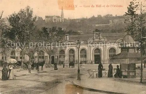 AK / Ansichtskarte Agen_Lot_et_Garonne Gare du Midi et de l Orleans Agen_Lot_et_Garonne