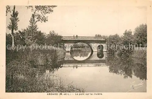 Andard Pont sur la riviere Andard