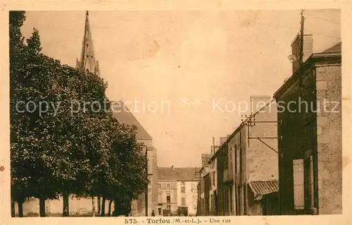 Torfou_Maine et Loire Une rue dans la ville Torfou Maine et Loire