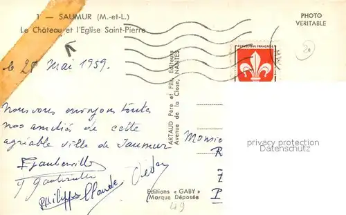 Saumur Chateau Eglise Saint Pierre Saumur