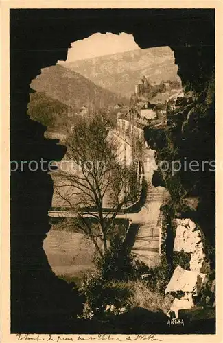 Cabrerets Les Quais vus du Chateau du Diable Cabrerets