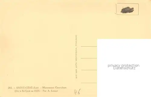 Saint Cere Monument Canrobert Statue Saint Cere