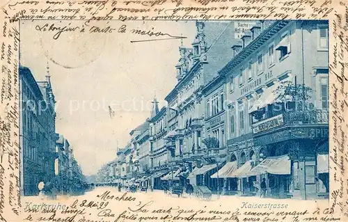 Karlsruhe_Baden Kaiserstrasse Karlsruhe_Baden