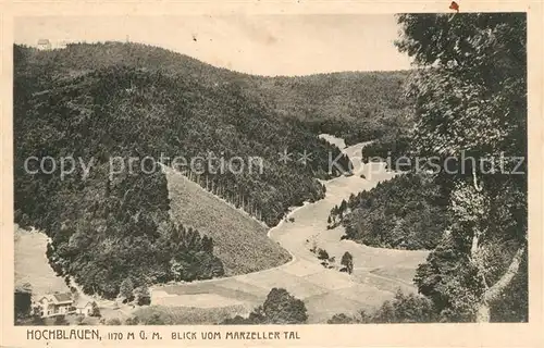 Hochblauen Blick vom Marzeller Tal Hochblauen