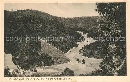 Hochblauen Blick vom Marzeller Tal Hochblauen