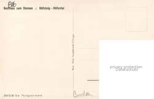 Hoellsteig Gasthaus zum Sternen Hoellsteig