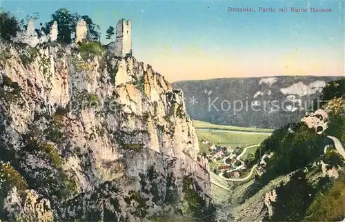 Donautal Ruine Hausen Panorama Donautal