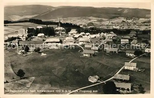 Hoechenschwand Fliegeraufnahme Hoechenschwand